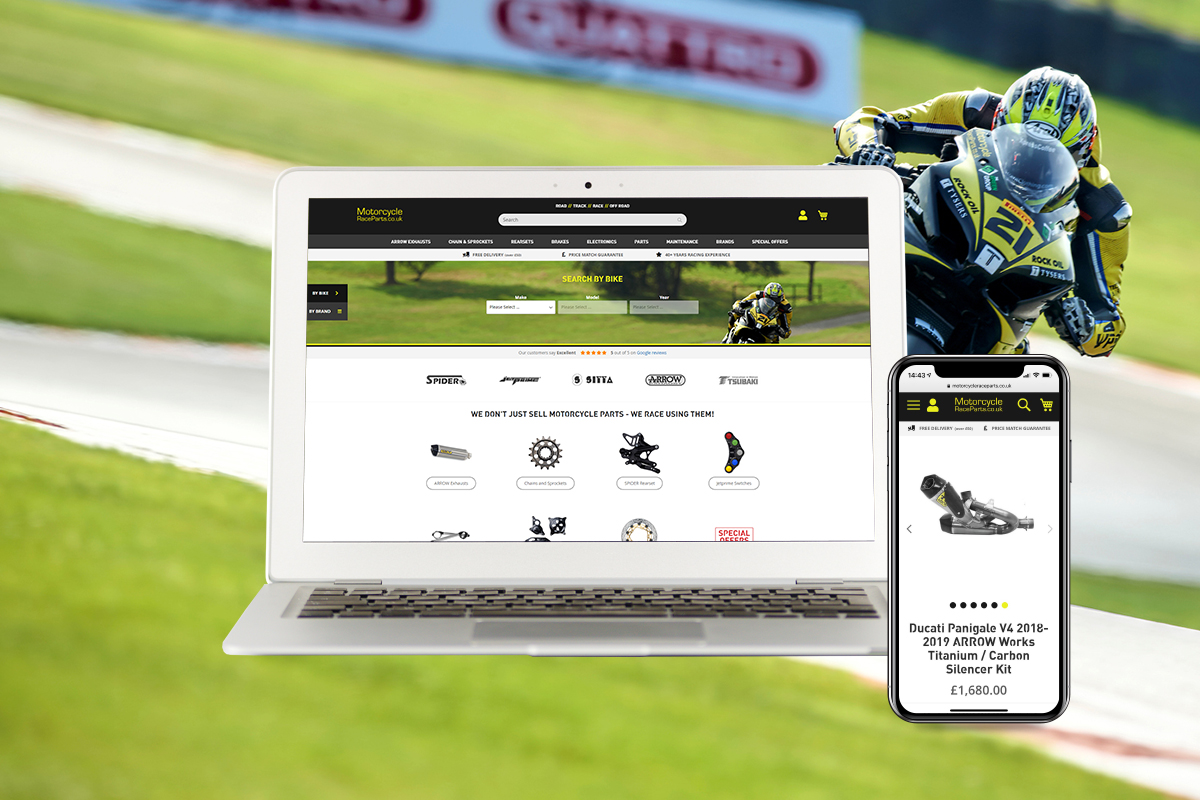 Motorcycle Race Parts Website