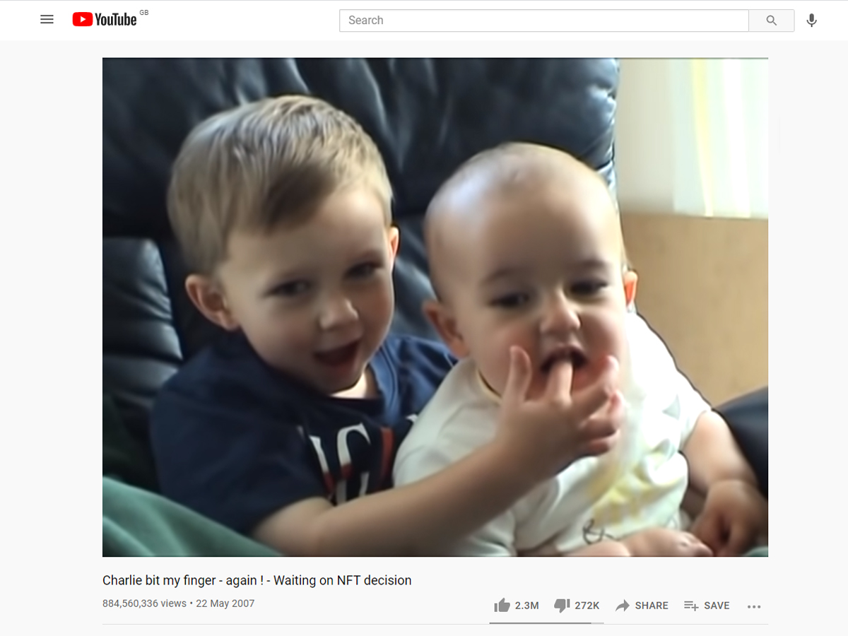 Charlie bit my finger YouTube video