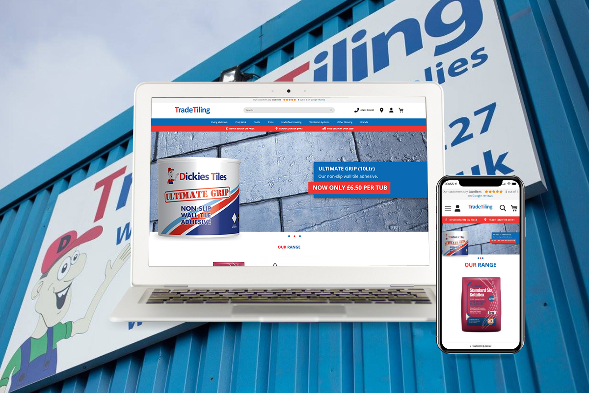 Dickies Tiles Trade Tiling eCommerce Website